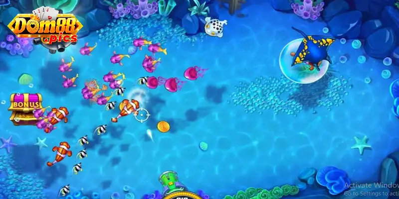 Mega Fishing dom88 – Trải nghiệm câu cá siêu hấp dẫn cùng Mega Fishing 1 Lối chơi đa dạng cuốn hút người chơi.