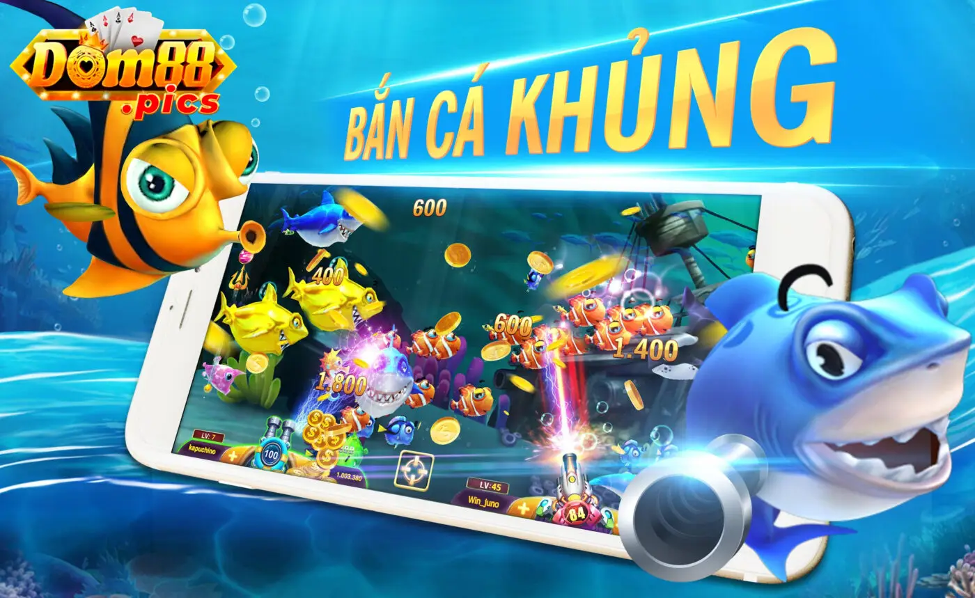 Vua Bắn Cá dom88 – Trò Chơi Giải Trí Hấp Dẫn Đưa Bạn Vào Thế Giới Cá Biển Sống Động 3 Một tựa game thú vị mang đến cách chơi dễ dàng và cuốn hút.